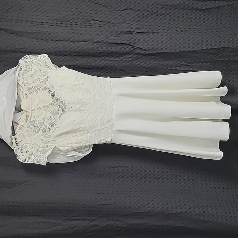 Cream white dress